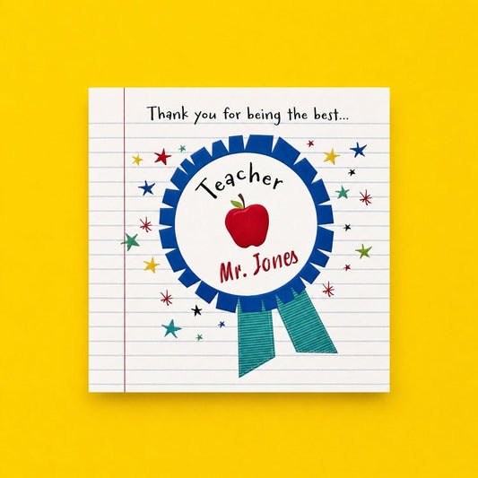 Teacher Card - Teacher Award