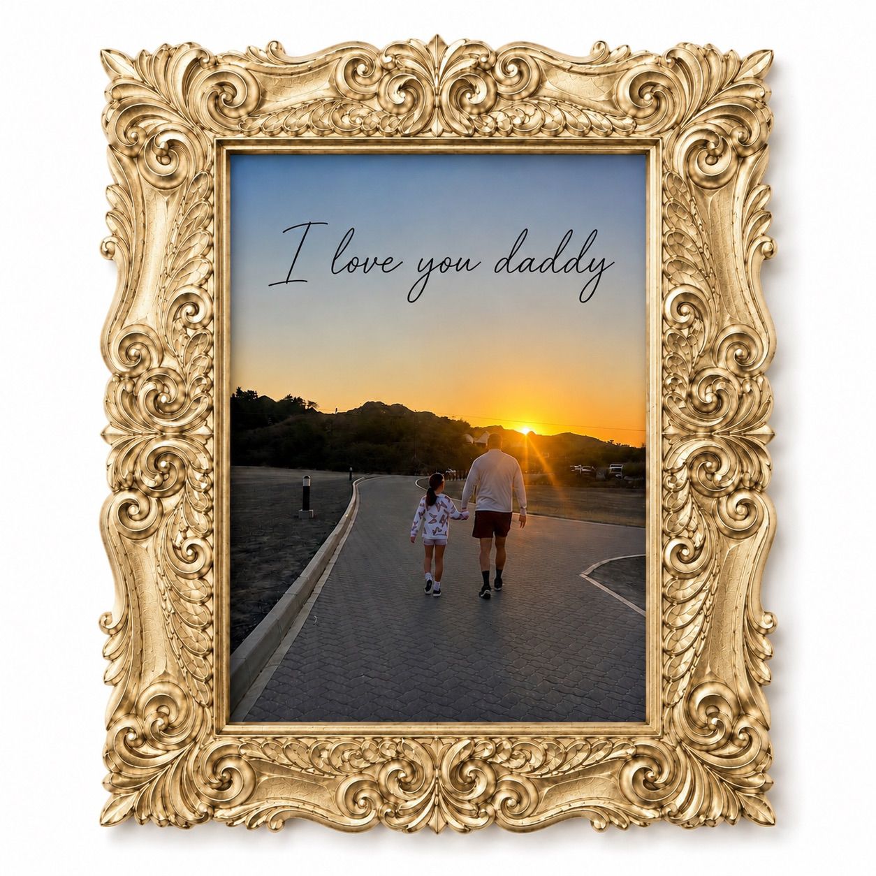 Personalised Edible Gold Chocolate Photo Frame