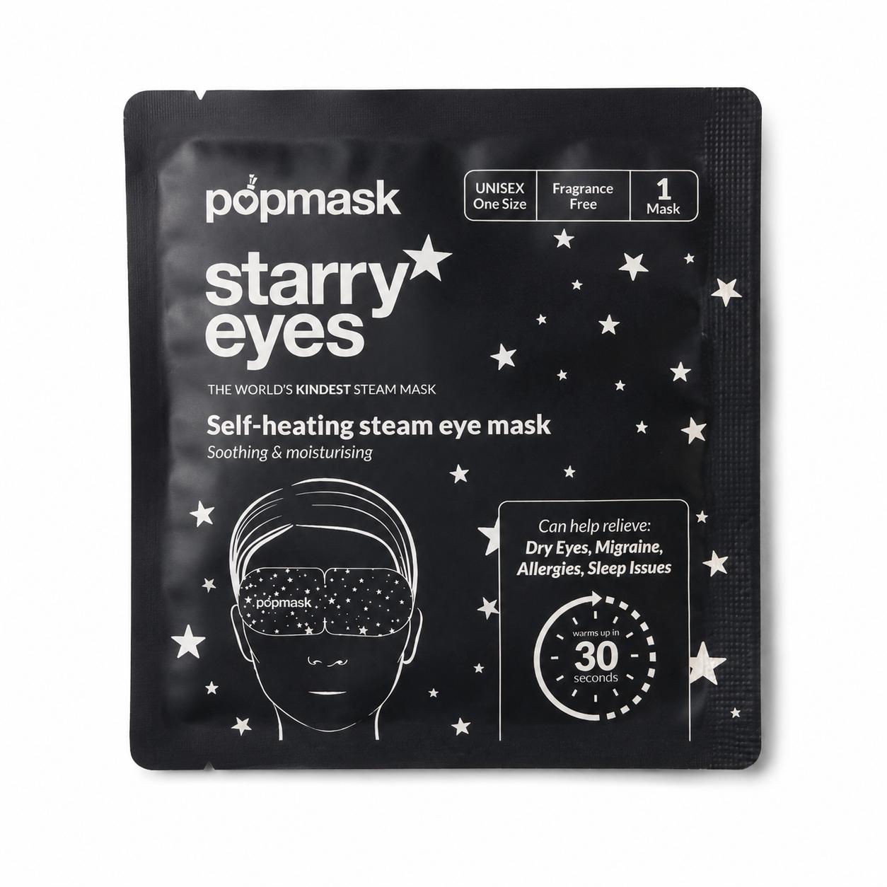 Popmask Starry Eyes Self-Heating Steam Eye Mask