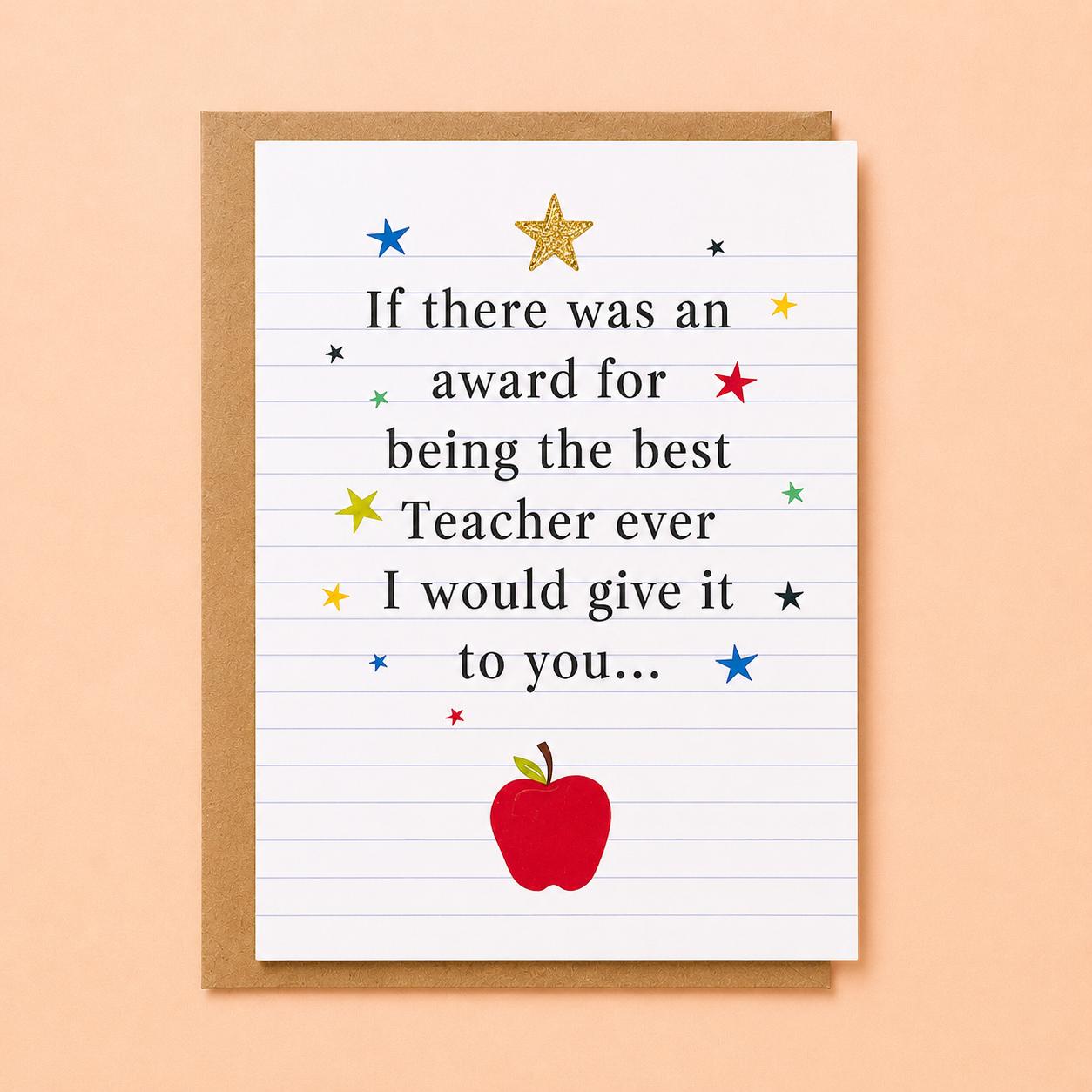 Teacher Appreciation Greeting Card