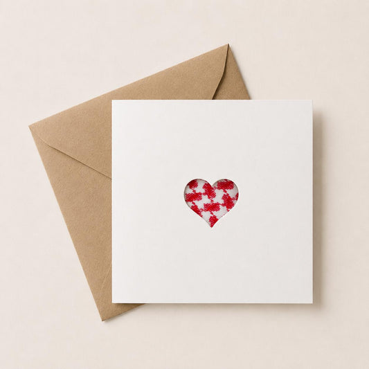 Luxury Handmade Heart Greeting Card