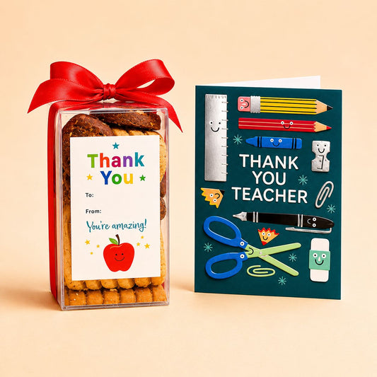 Thank You Teacher Cookie and Greeting Card
