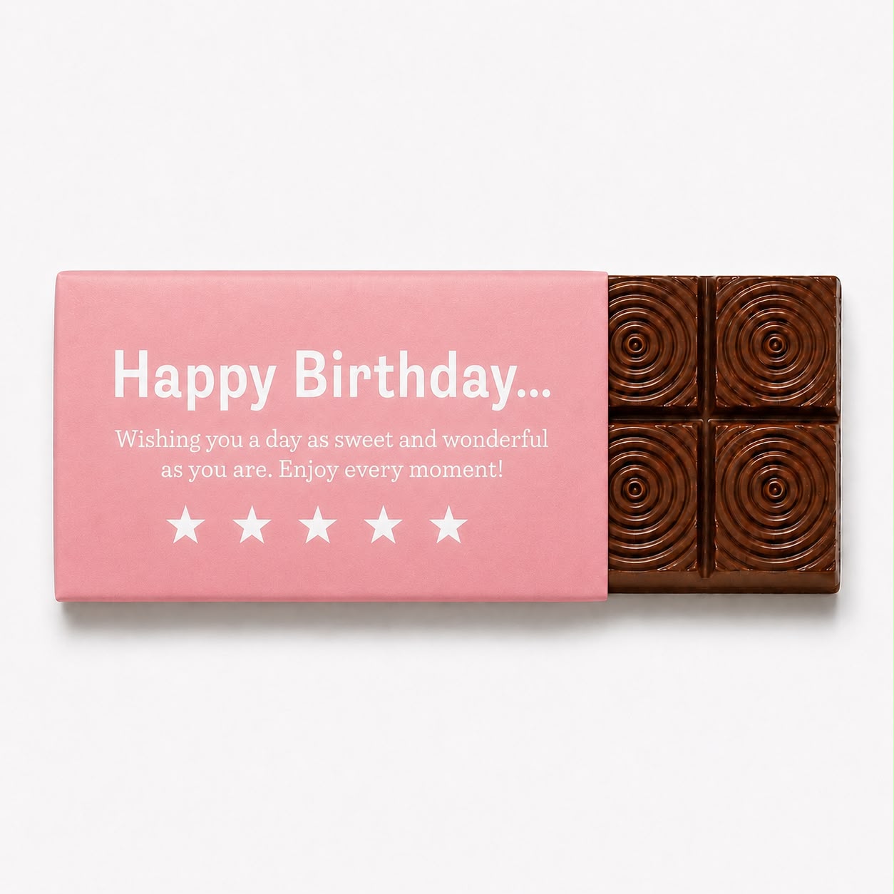 Happy Birthday Kunafa Milk Chocolate Bar