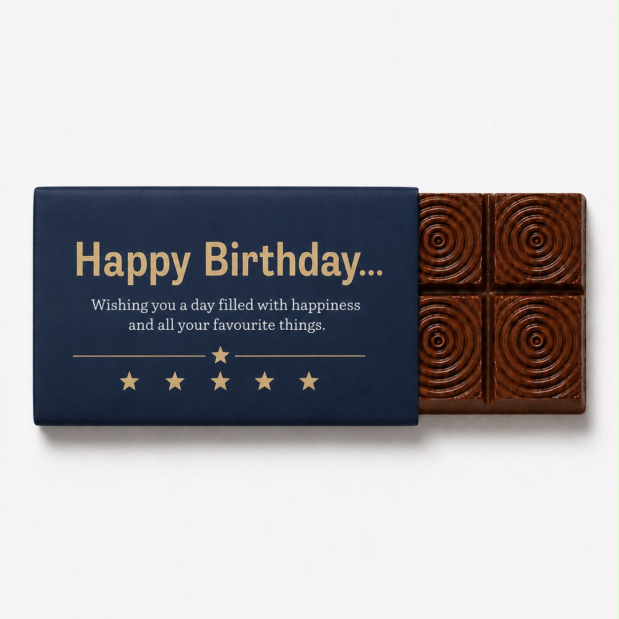 Happy Birthday Kunafa Milk Chocolate Bar