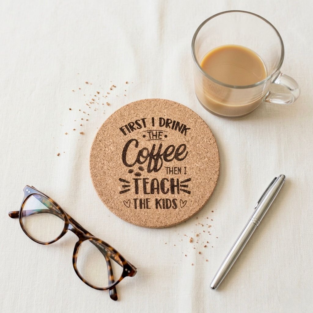 Engraved Cork Coaster