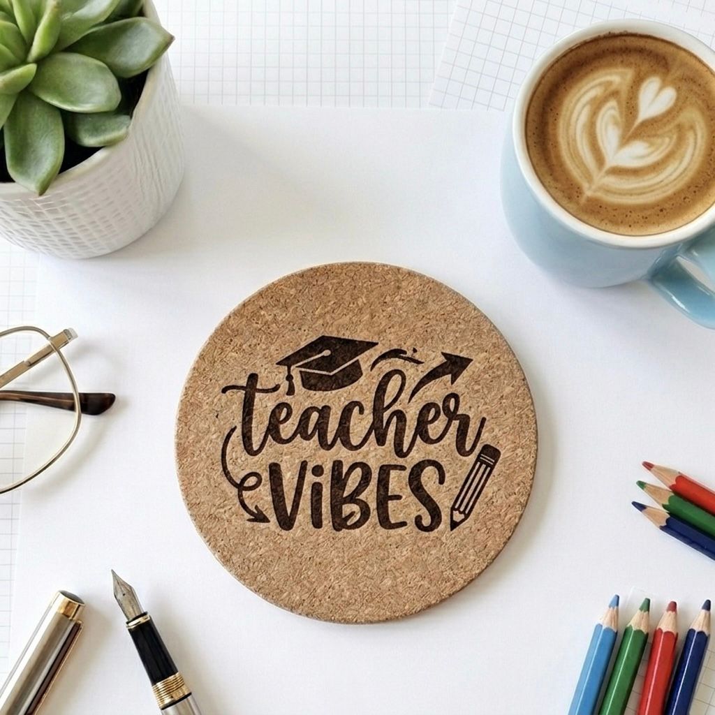 Engraved Cork Coaster