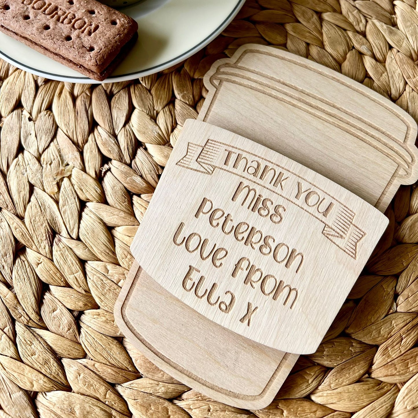 Coffee Cup Shaped Gift Card Holder