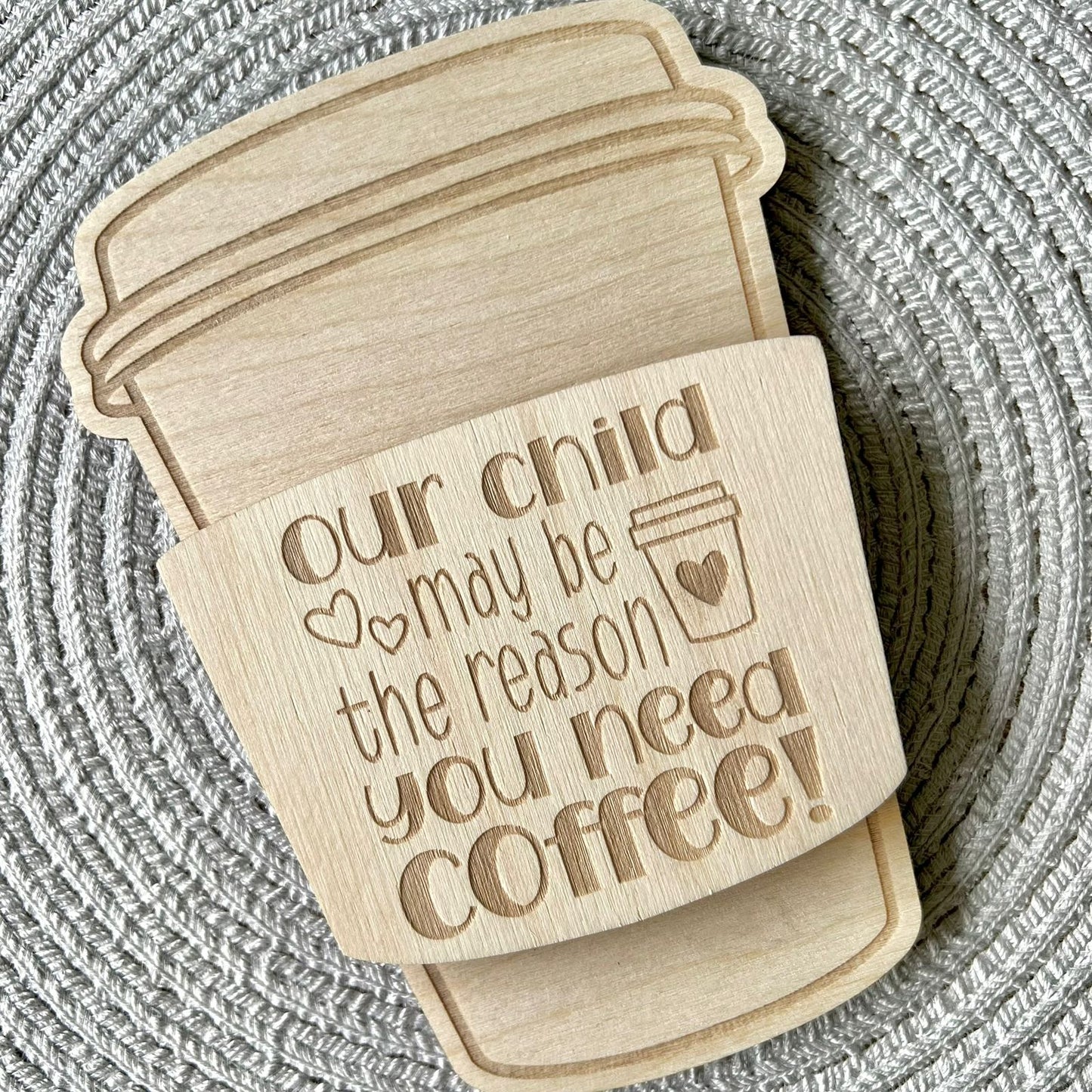 Coffee Cup Shaped Gift Card Holder