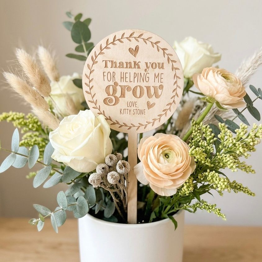 Thank You Teacher Planter Stick