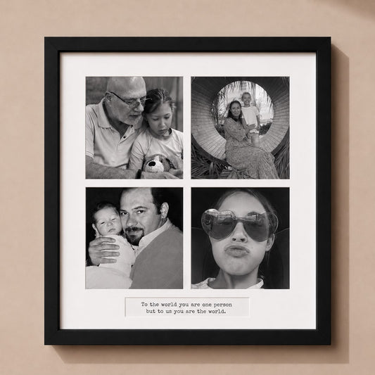 Personalised Family Photo Collage Frame | 40 x 40 cm