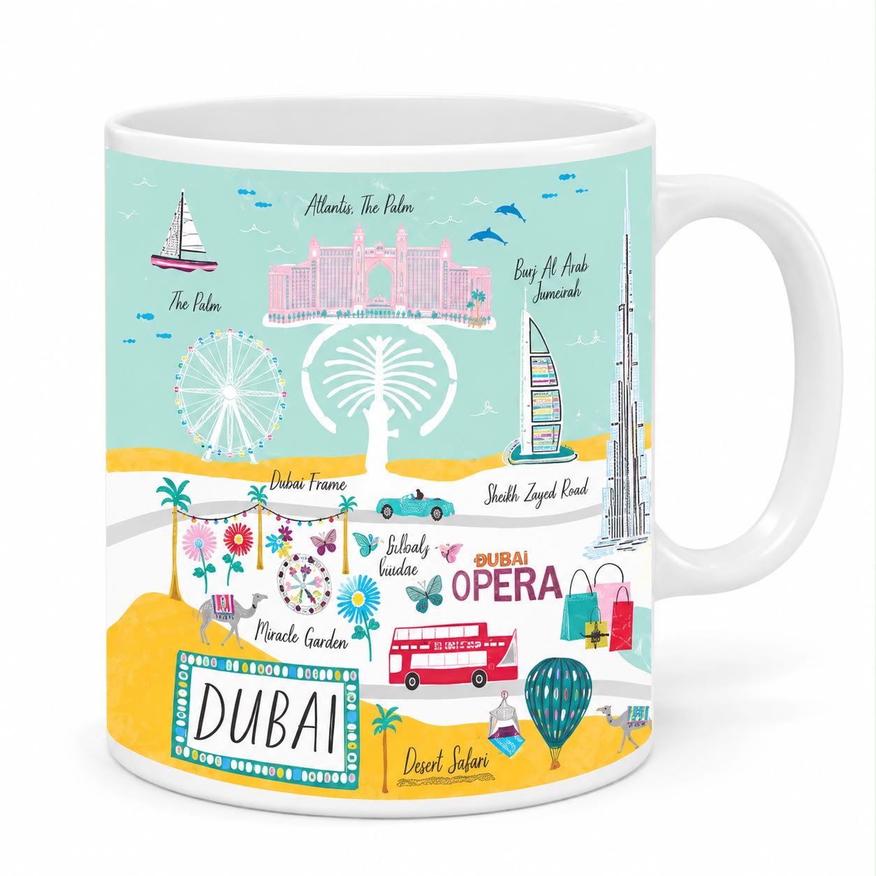 Dubai Landmarks Mug