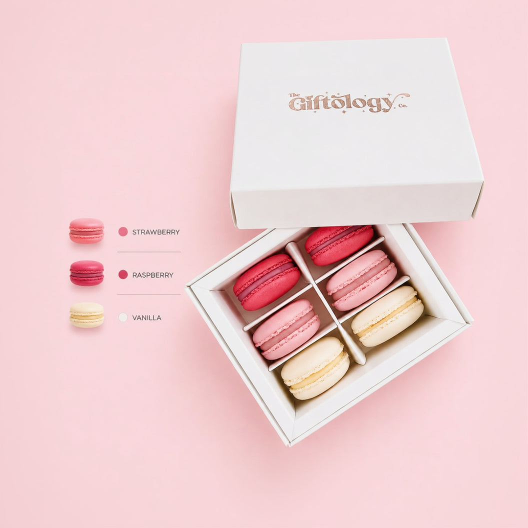 Luxury Six Macaron Gift Box – Pink Collection