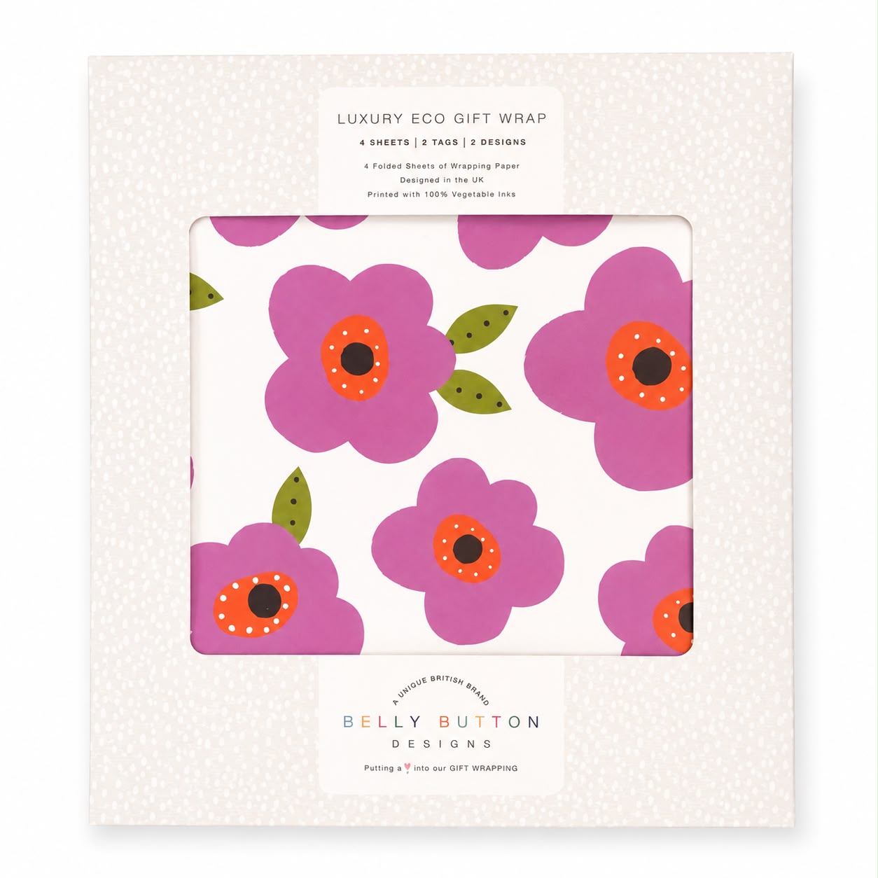 Luxury floral gift wrap set