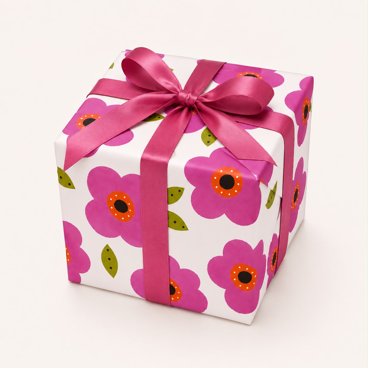 Luxury floral gift wrap set