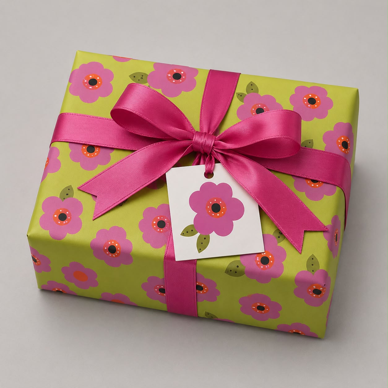 Luxury floral gift wrap set