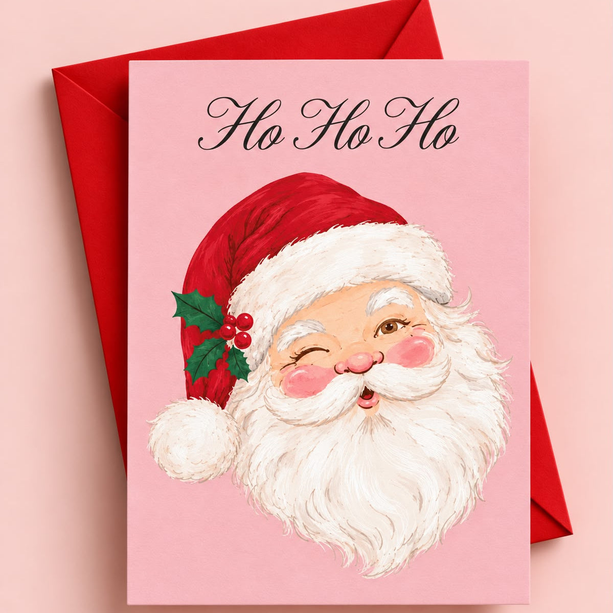Ho Ho Ho – Santa Christmas Greeting Card