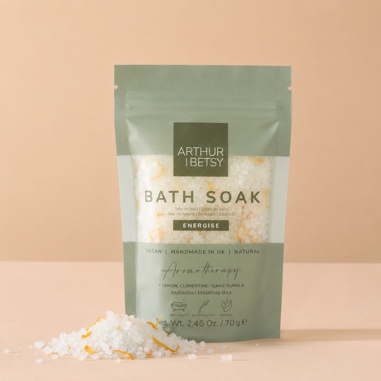 Arthur Betsy Energise Bath Soak – Aromatherapy Bath Salts