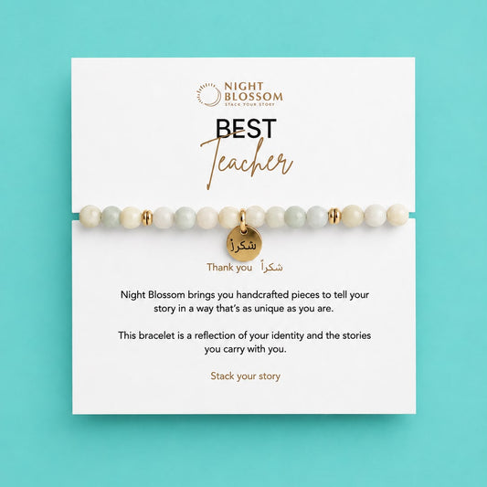 Best Teacher Bracelet