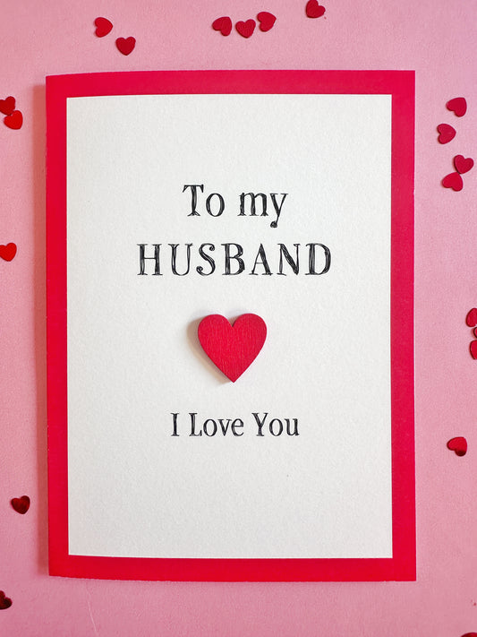 Valentine's Card - To My Husband