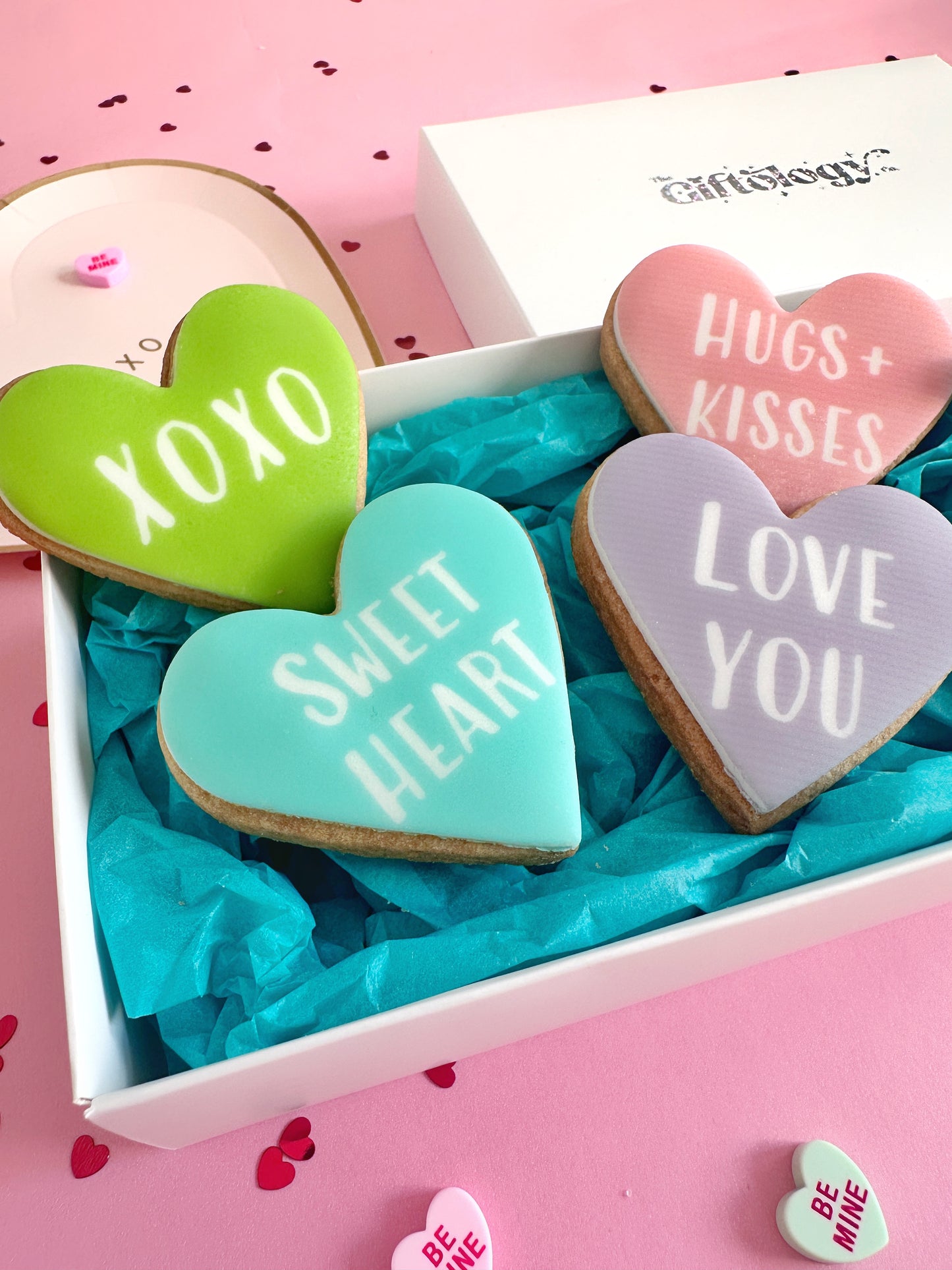 Love Heart Cookies - set of 4