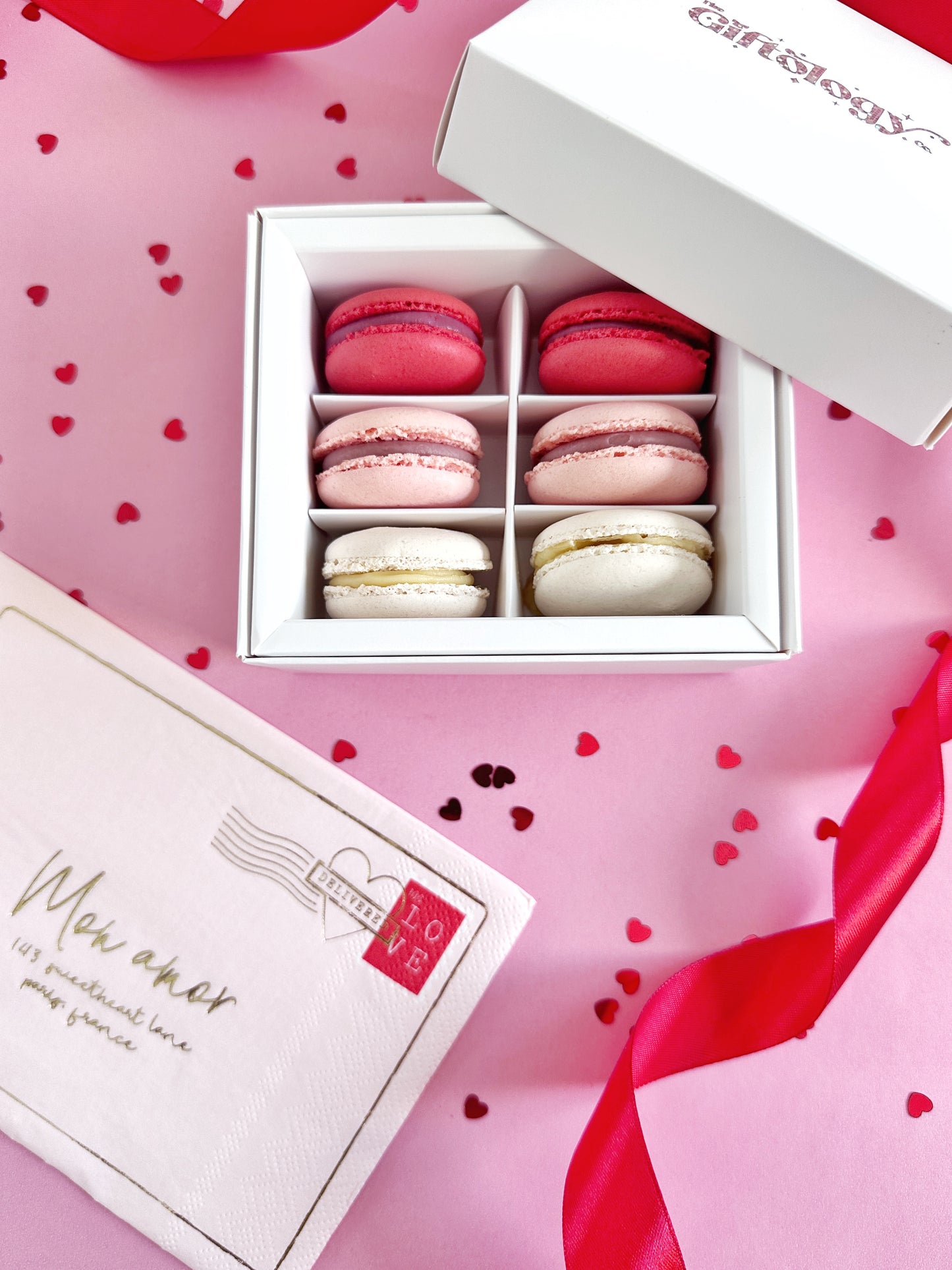 Valentine's Macaroons - Box of 6