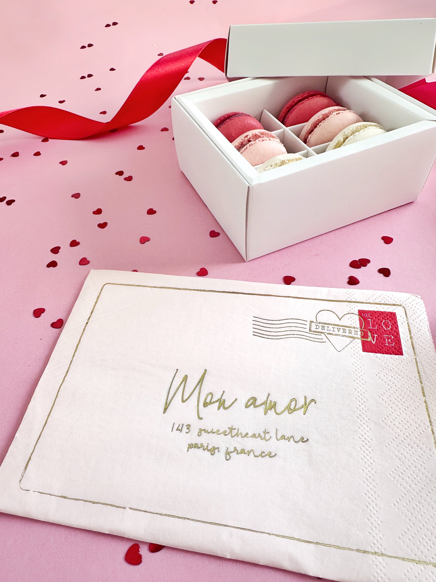 Valentine's Macaroons - Box of 6