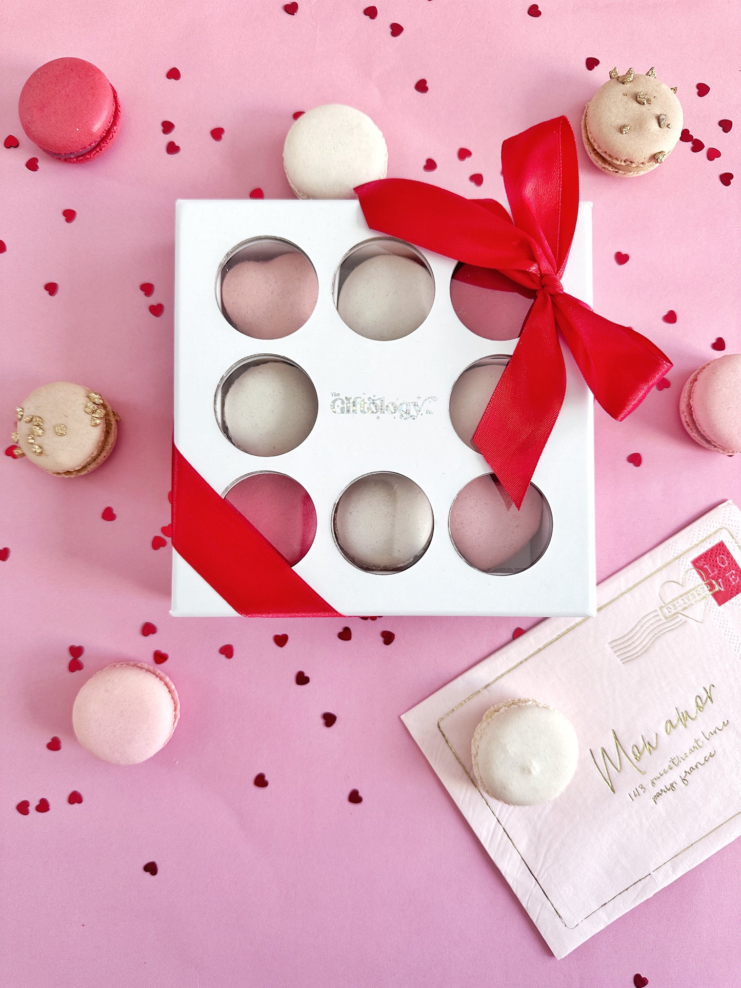 Valentine's Macaroons - Box of 9