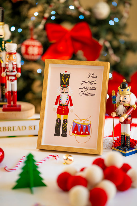 Personalised Christmas Nutcracker Framed Print